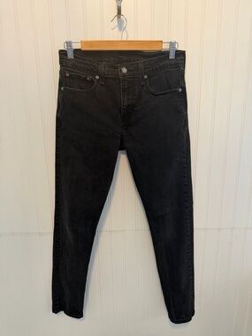 Levi's Classic 512 Black Denim Jeans 30x32
